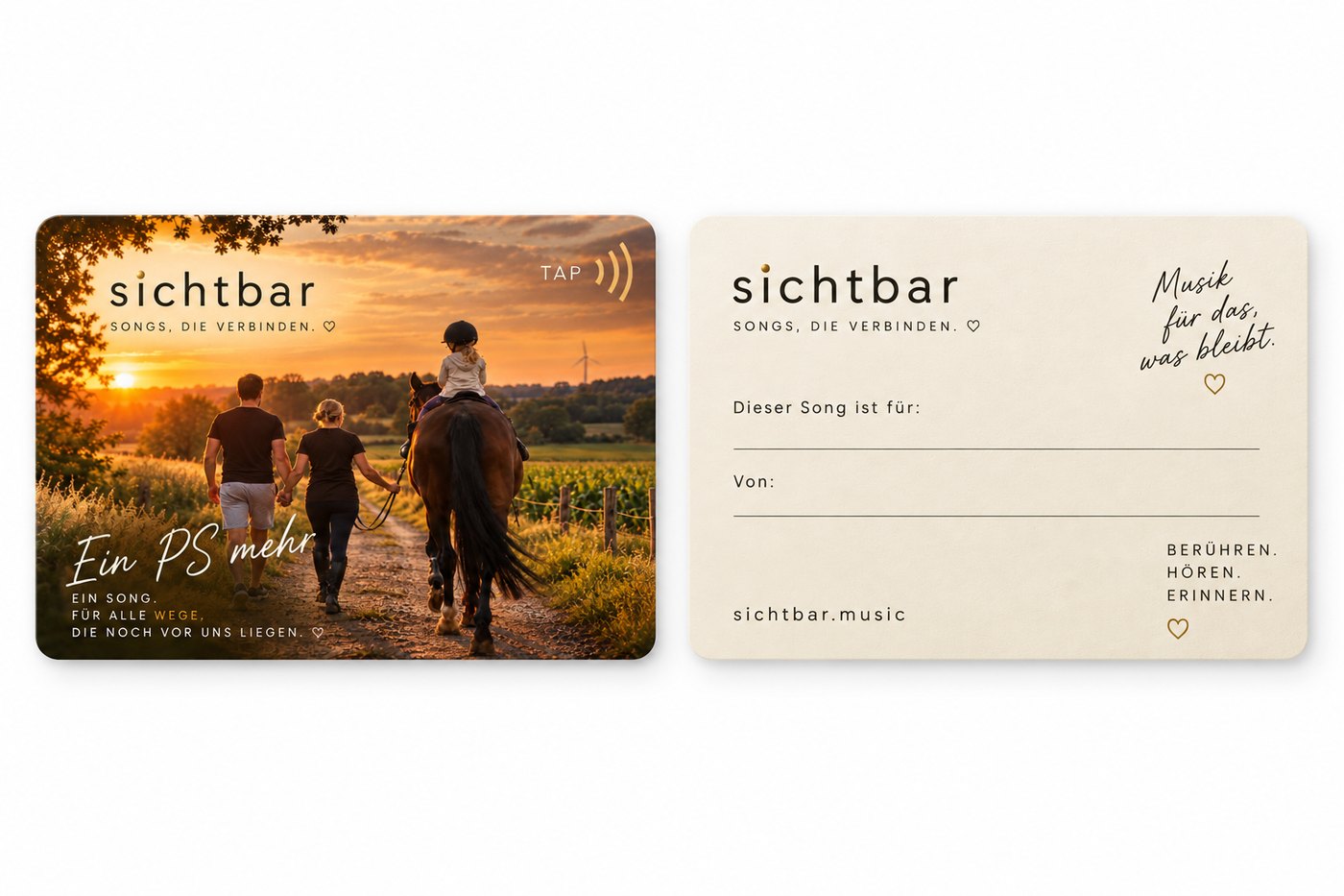 Individuell gestaltete sichtbar.TAB Custom Karte